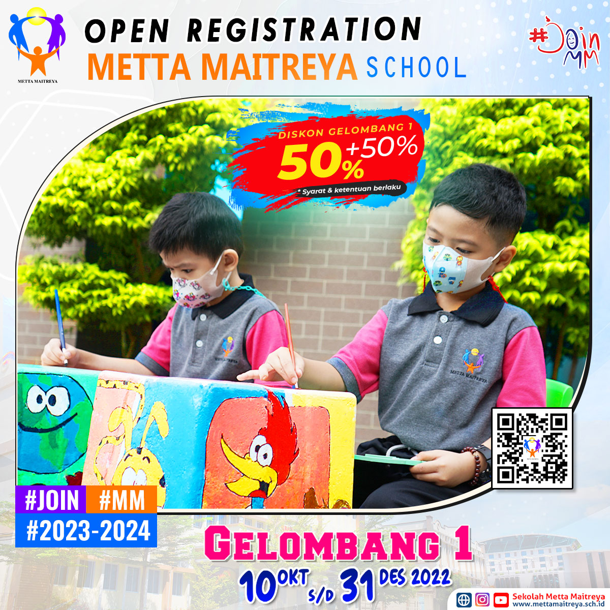 Open Registration Gelombang 1 (IV) | SEKOLAH METTA MAITREYA
